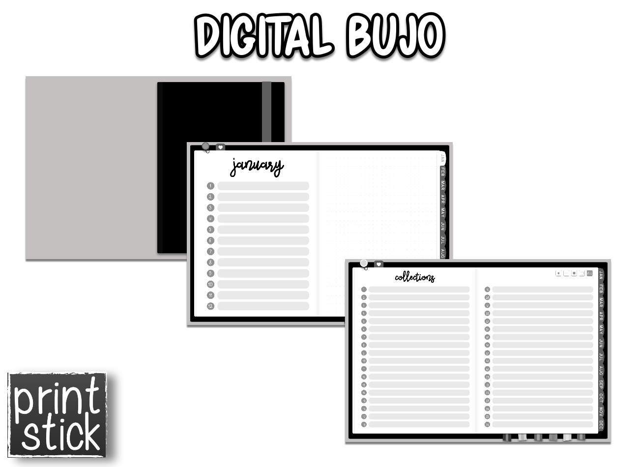 Digital BuJo Planner - Print Stick