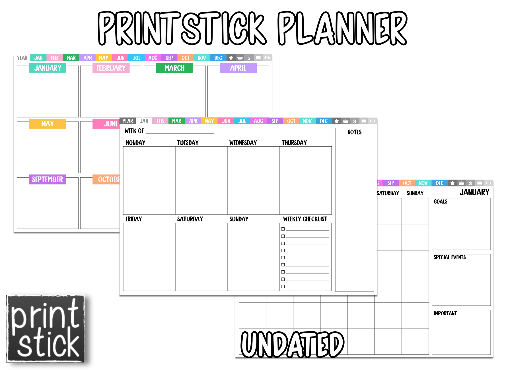 PrintStick Planner - Print Stick