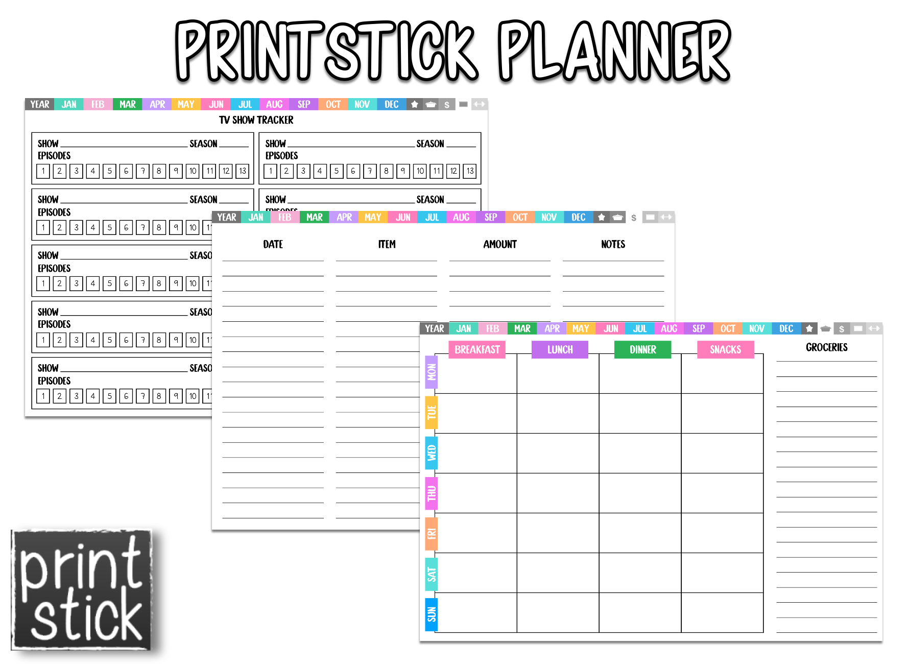 PrintStick Planner