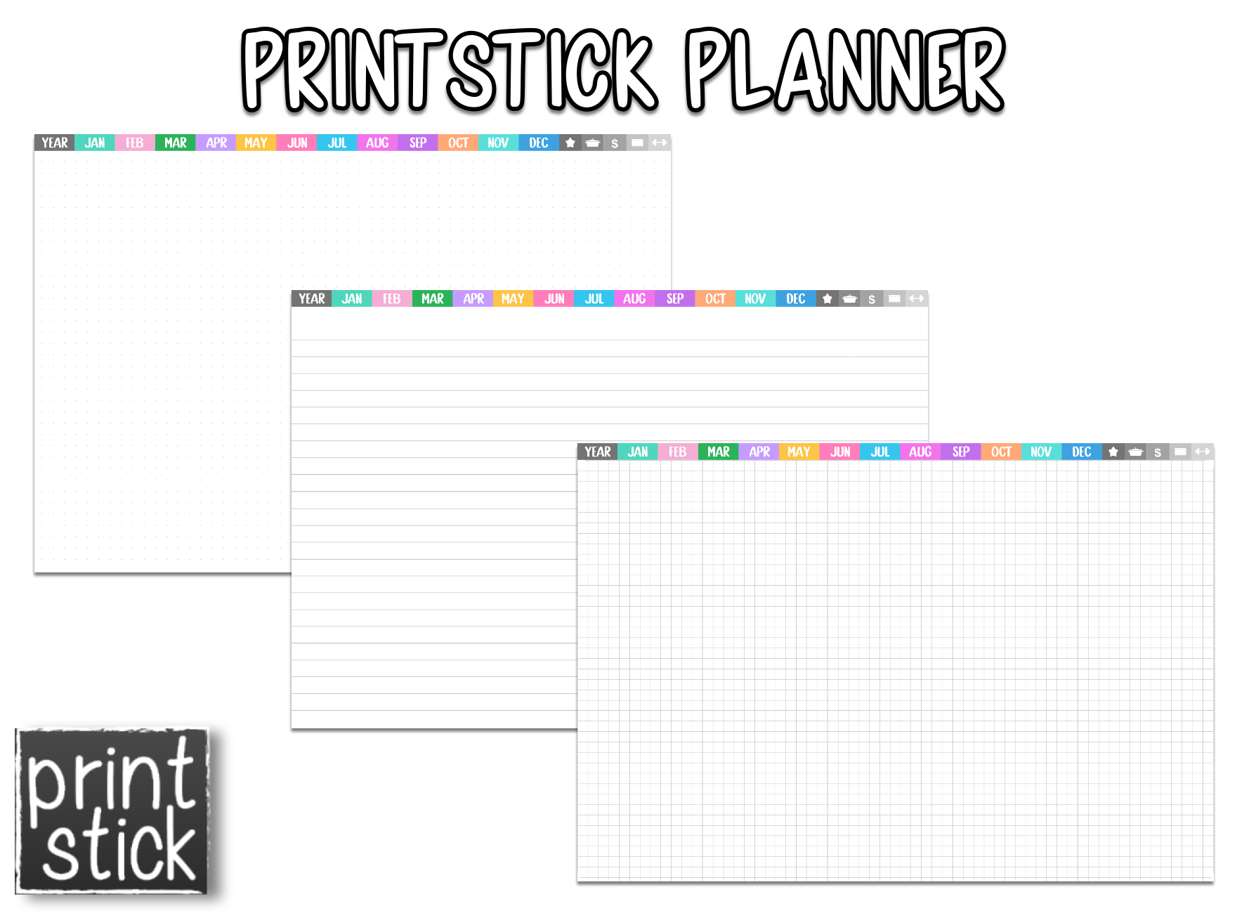 En Español: PrintStick Digital Planner - Print Stick
