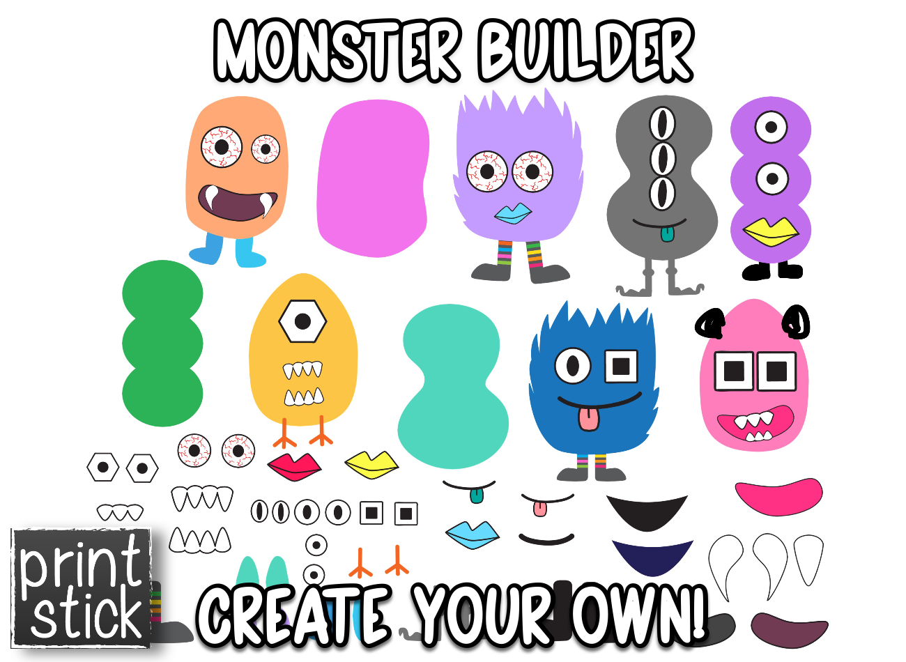 Monster Builder - Print Stick