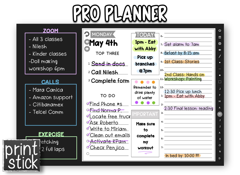 Pro Planner - Print Stick