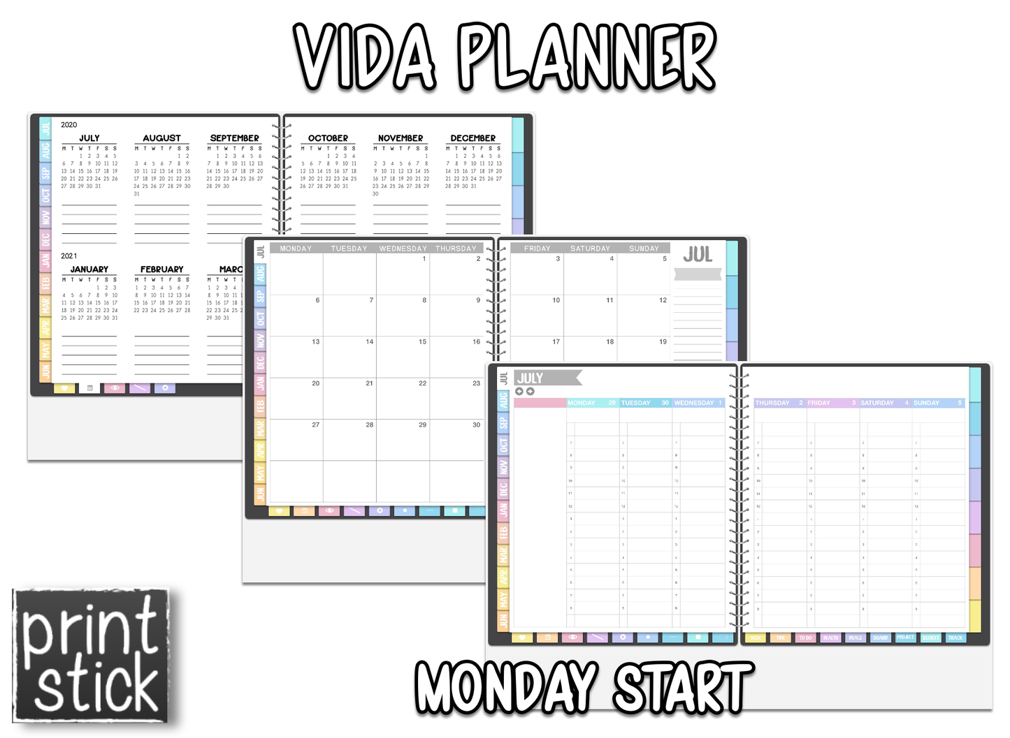 Vida Planner - Dated - Print Stick