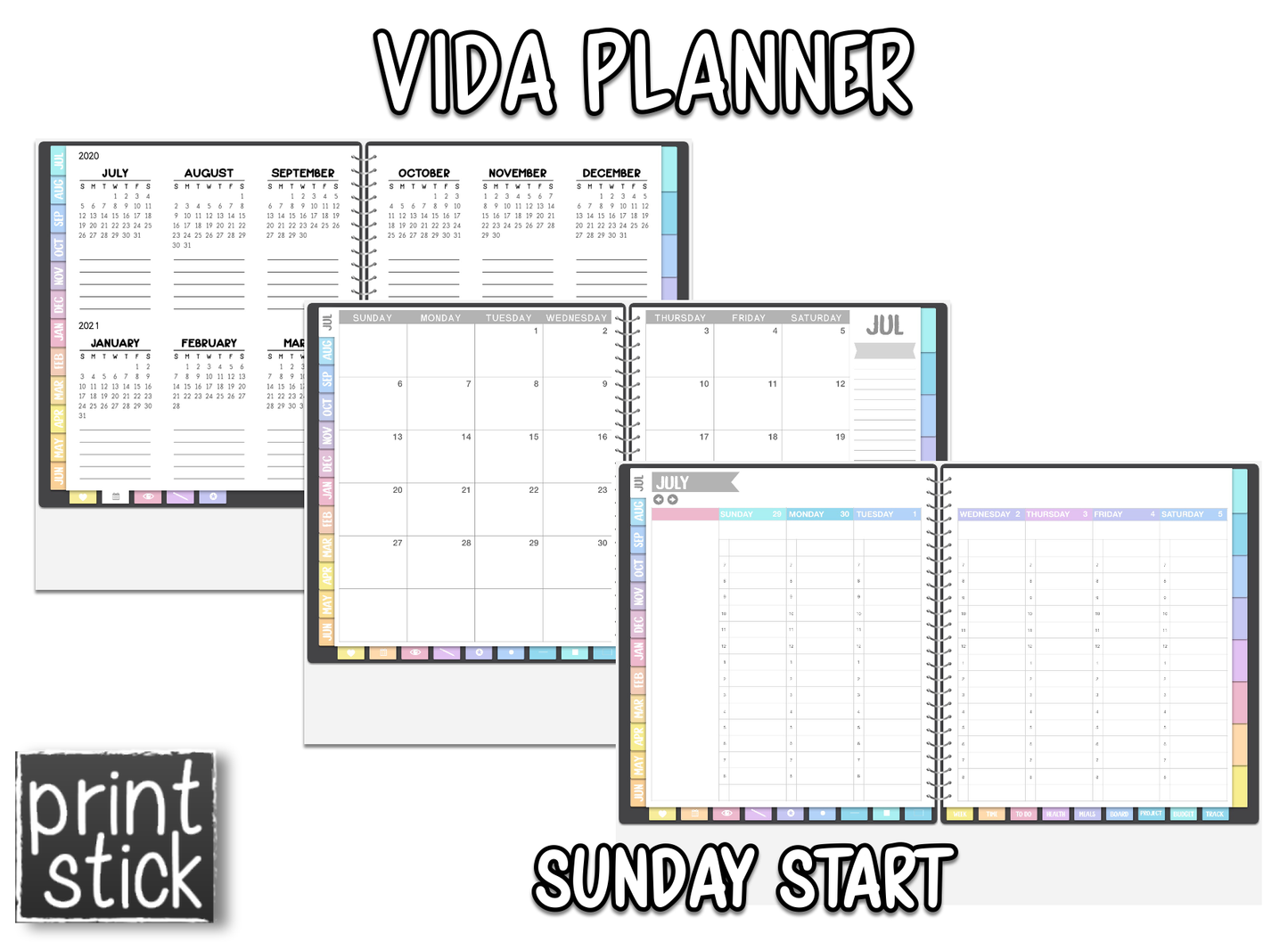 Vida Planner - Dated - Print Stick