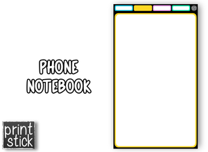 Phone Notebook - Digital Notebook - Print Stick