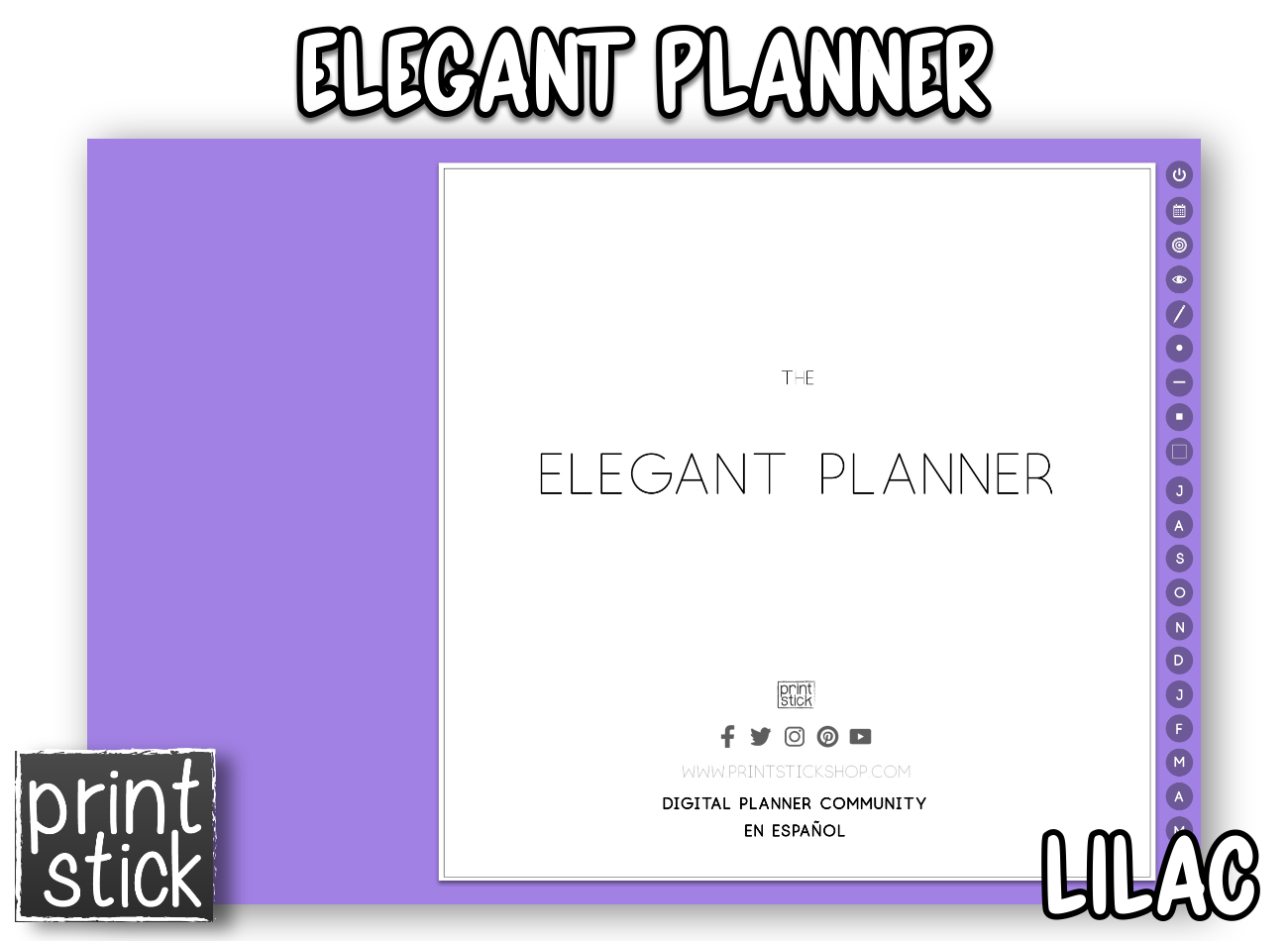 Elegant Planner - Print Stick