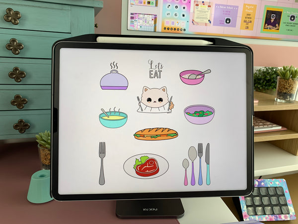 SS - Triana: Let's Eat - Stickers - PrintStick