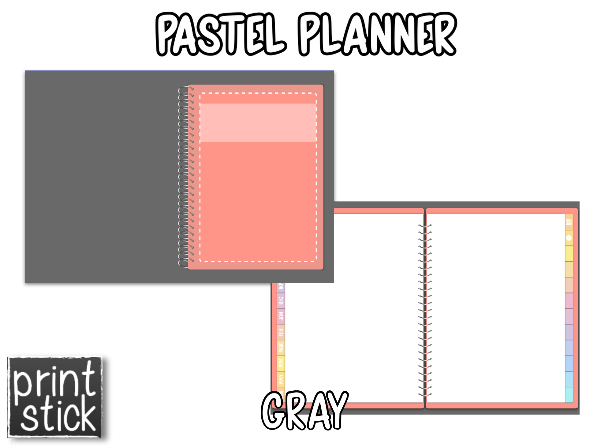 Pastel Planner - Print Stick