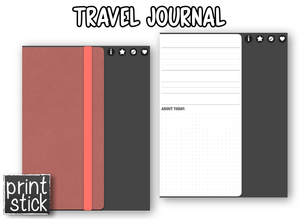 Travel Journal - Digital Notebook - Print Stick