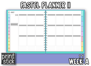 Pastel Planner II - Print Stick