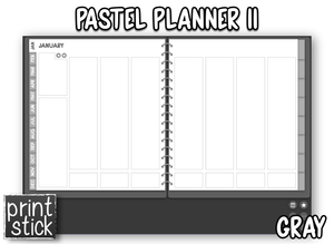 Pastel Planner II - Print Stick