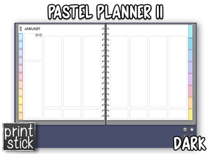 Pastel Planner II - Print Stick