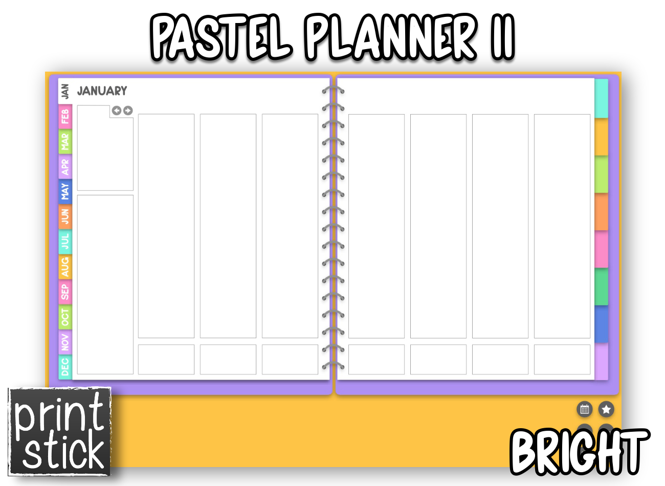 Pastel Planner II - Print Stick