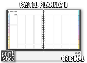 Pastel Planner II - Print Stick