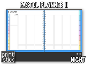 Pastel Planner II - Print Stick