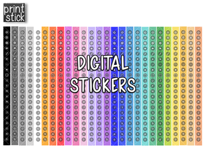 PS SideBars for Pro / Elegant Planner - Digital Planner Stickers - Print Stick