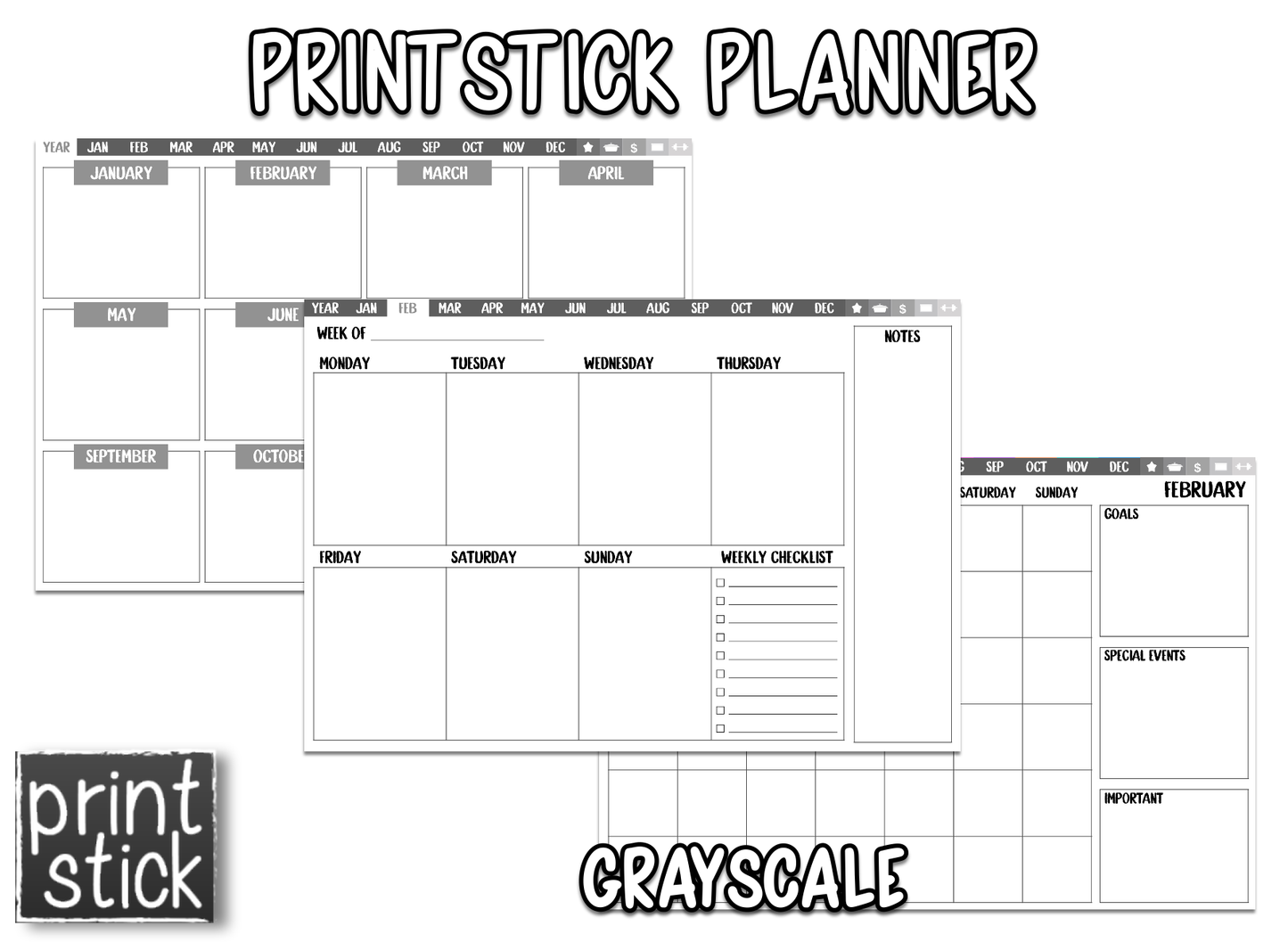 PrintStick Planner - Print Stick