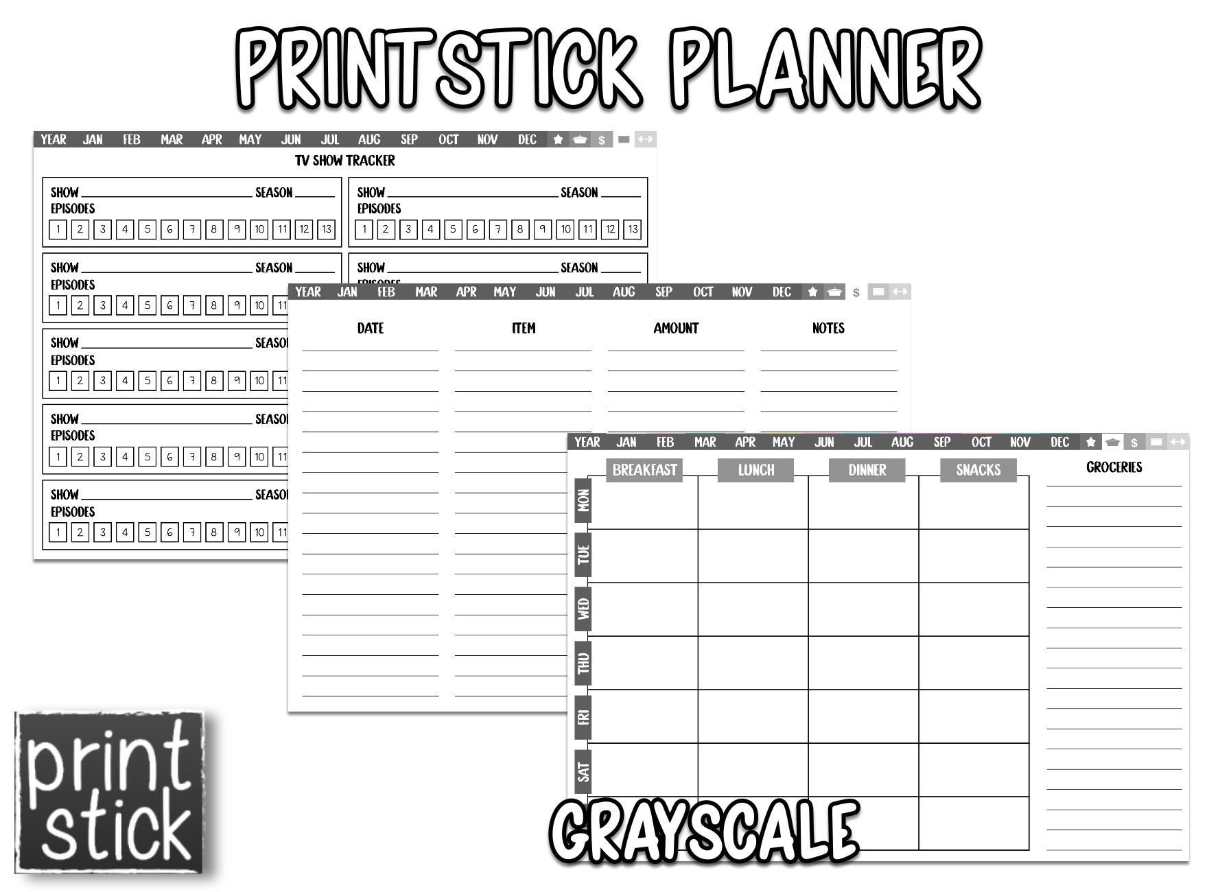PrintStick Planner