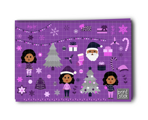 SS- Christmas Digital Planner Stickers - PC - Print Stick