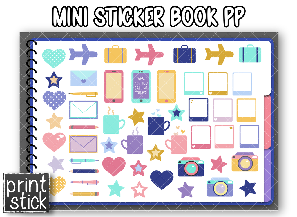 Mini Sticker Book - PP - Print Stick