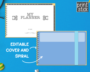 Editable Digital Planner - for Keynote - Print Stick