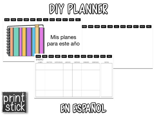 En español: Agenda Digital Editable - Para Keynote - Print Stick