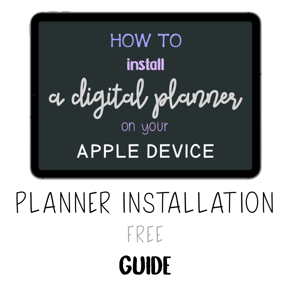 𝘍𝘙𝘌𝘌 𝗚𝘂𝗶𝗱𝗲 - How to Install a Digital Planner - Print Stick