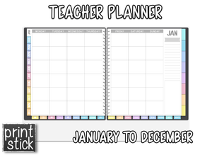 Teacher V Planner - Print Stick