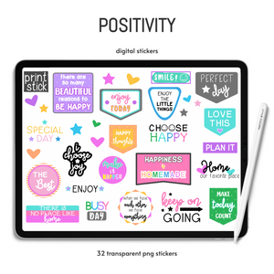 SS Positivity Planner Stickers - PrintStick
