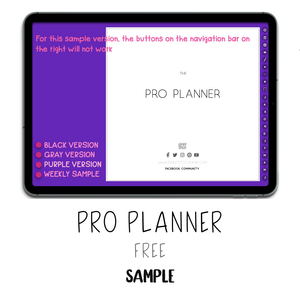 𝘍𝘙𝘌𝘌 𝗗𝗶𝗴𝗶𝘁𝗮𝗹 𝗦𝗮𝗺𝗽𝗹𝗲 - Pro Planner Colors - Print Stick