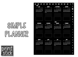 Simple Planner - Print Stick