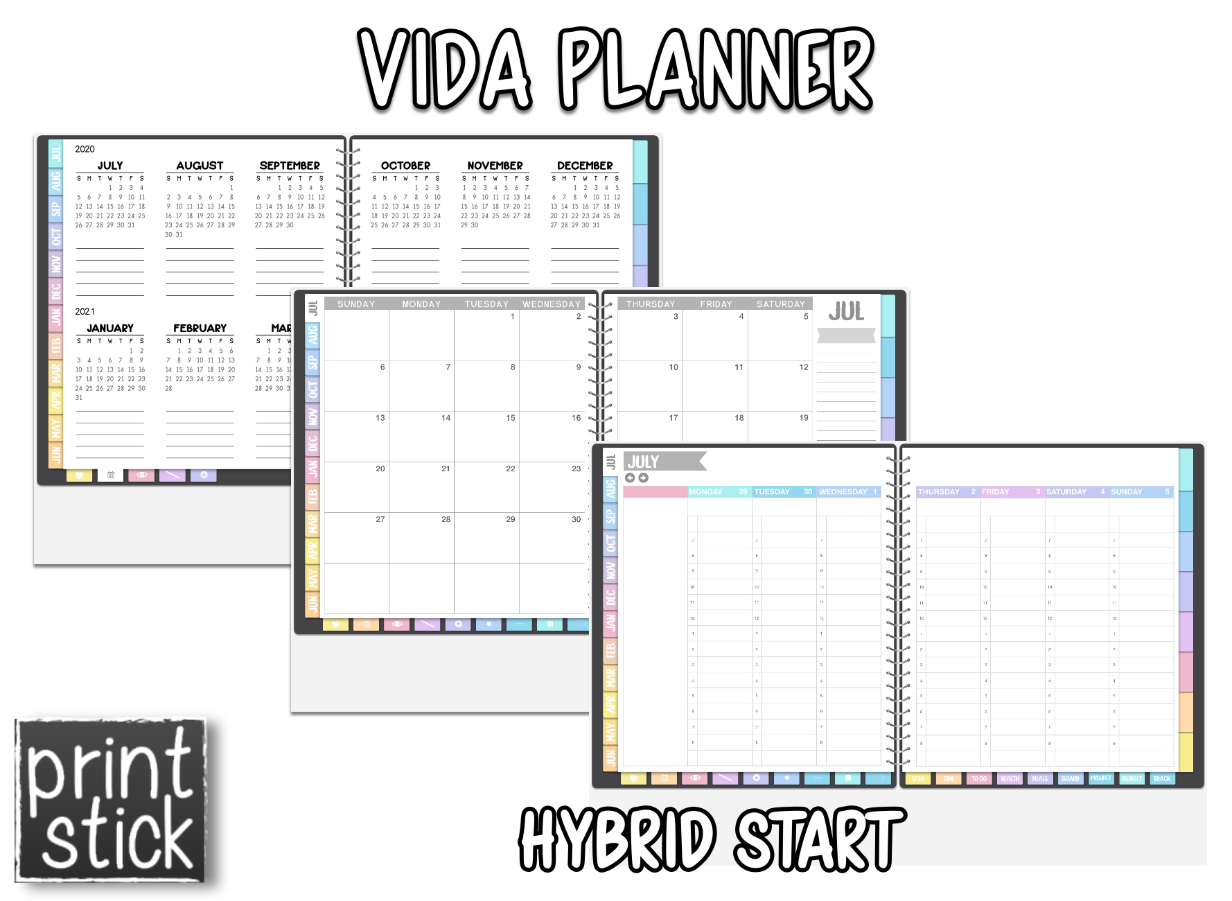 Vida Planner - Dated - Print Stick