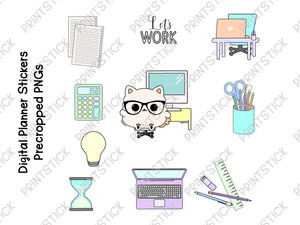 SS - Triana: Let's Work - Stickers - PrintStick