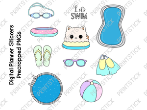 SS - Triana: Let's Swim - Stickers - PrintStick