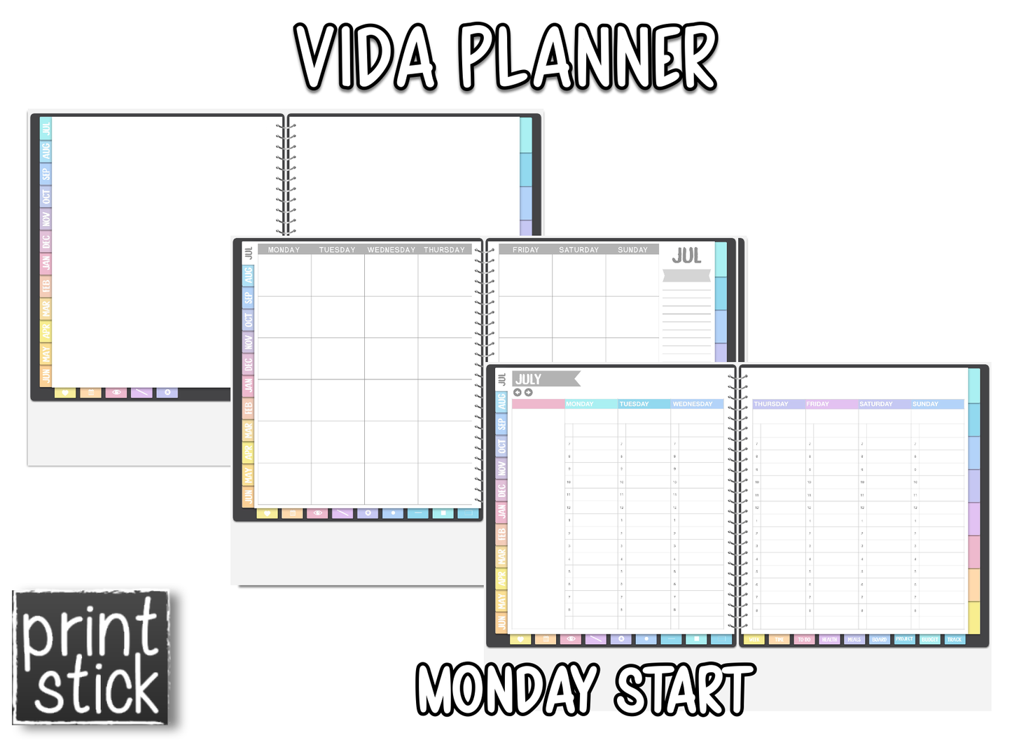 Vida Planner - Undated - Print Stick