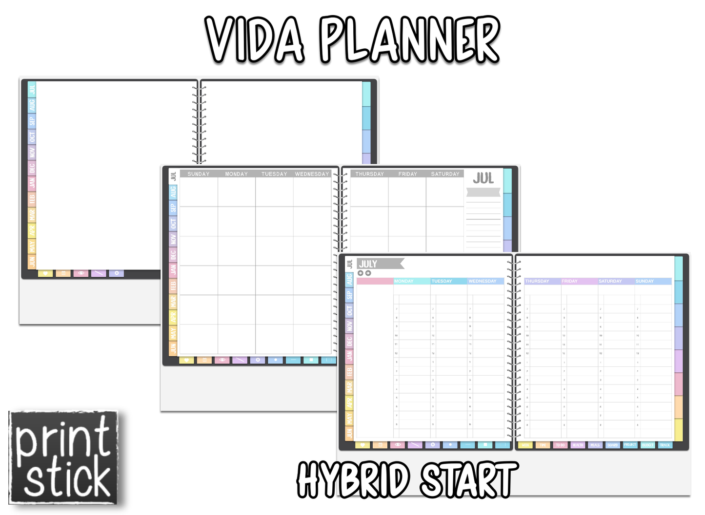 Vida Planner - Undated - Print Stick