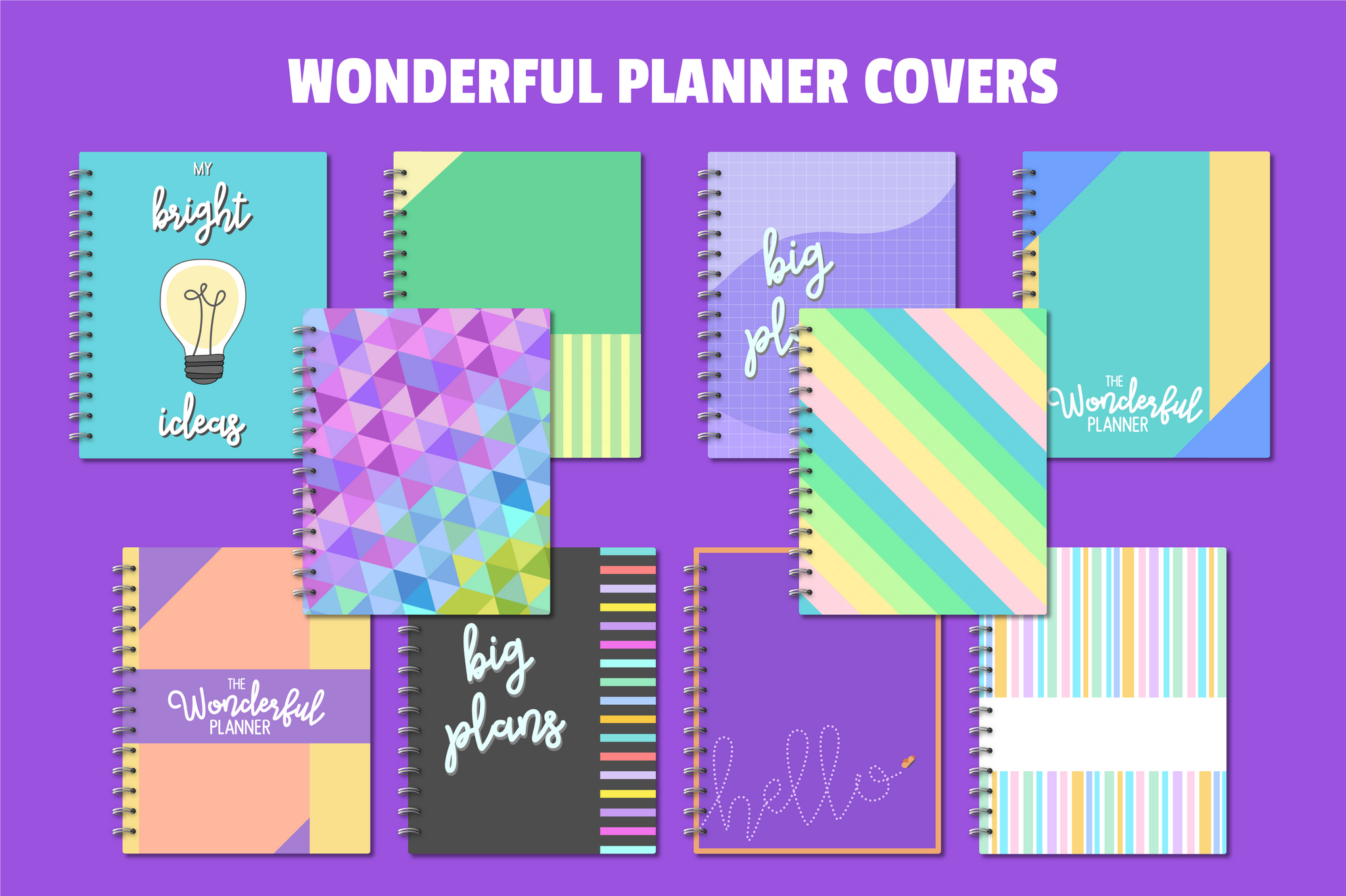 Covers for Planners - Wonderful - PrintStick
