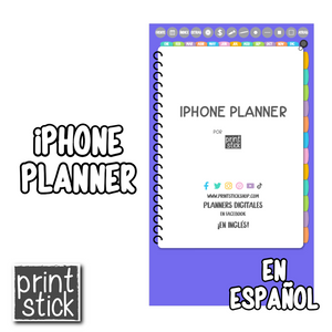 En Español: Agenda Digital iPhone Planner (Para Smartphones) - PrintStick