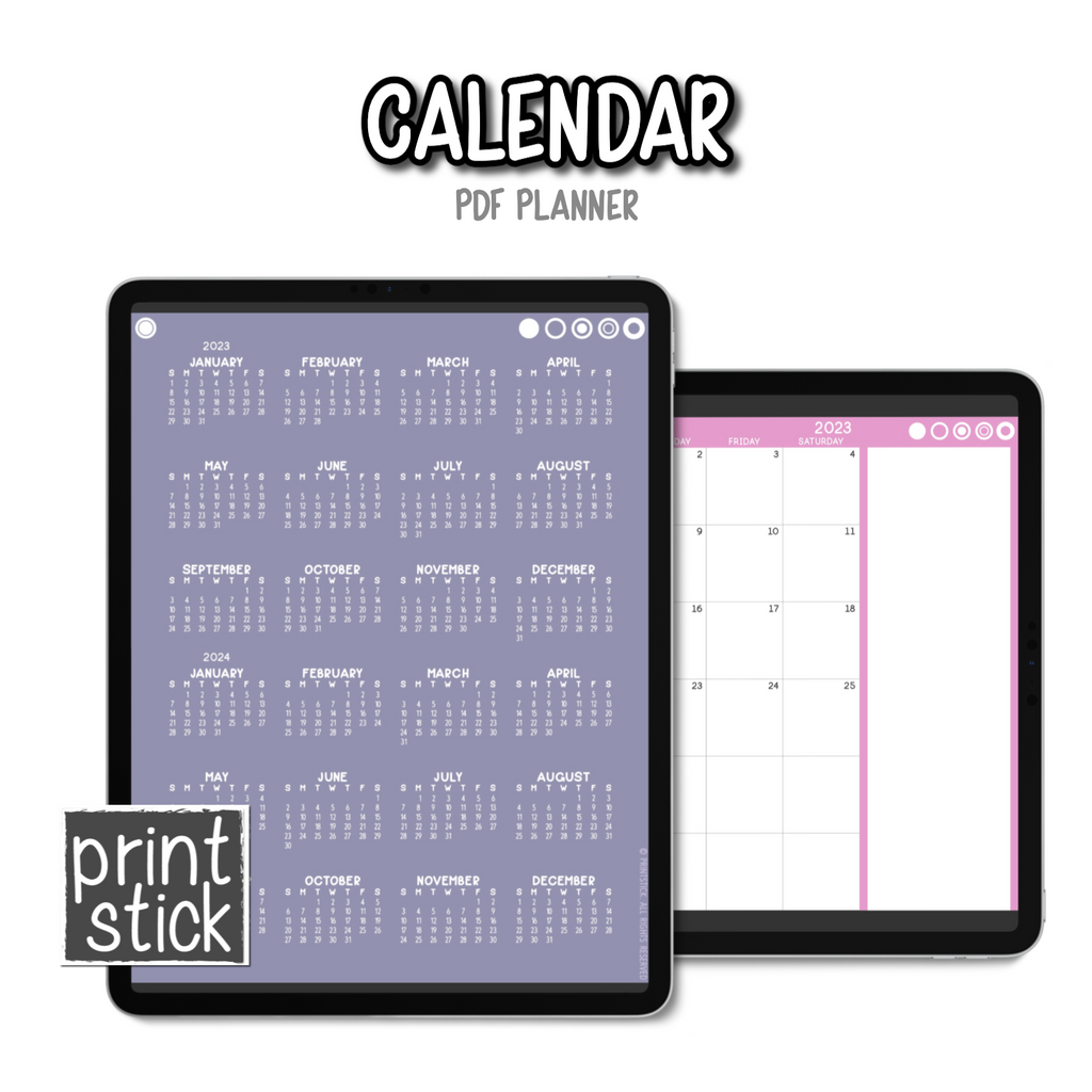 Calendar Planner - PrintStick